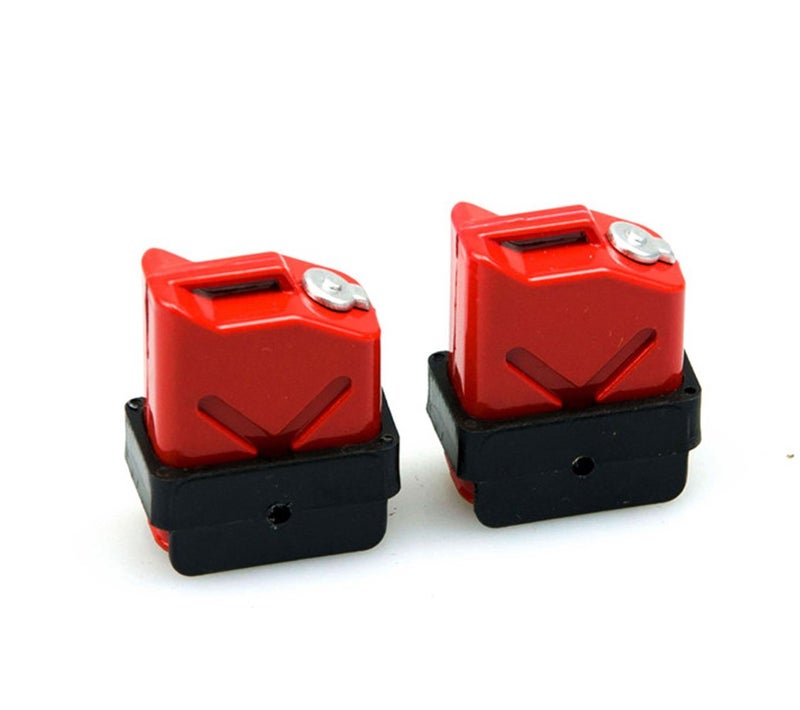 MOHERO 1/10 RC Scale ABS Fuel Tank for 1/10 Axial Wraith SCX10 EXO AX10 Truck Accessory Pack of 2 - Image 1